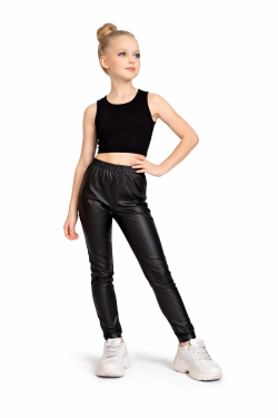 LEGGINGS IN TACTEL NERO OPACO